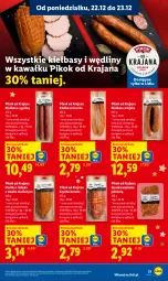 Gazetka promocyjna Lidl - GAZETKA - Gazetka - ważna od 23.12 do 23.12.2025 - strona 33 - produkty: Kiełbasa wiejska, Kawa, Szynka, Kiełbasa krucha, PIKOK, Kiełbasa