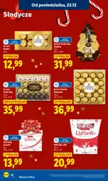 Gazetka promocyjna Lidl - GAZETKA - Gazetka - ważna od 23.12 do 23.12.2025 - strona 48 - produkty: Choinka, Inka, Praliny, Diamant, Raffaello, Ferrero Rocher, Ferrero, Fa