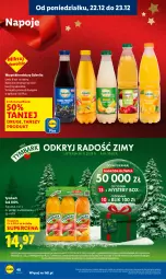 Gazetka promocyjna Lidl - GAZETKA - Gazetka - ważna od 23.12 do 23.12.2025 - strona 50 - produkty: Sok, Napoje, Tymbark, Nektar