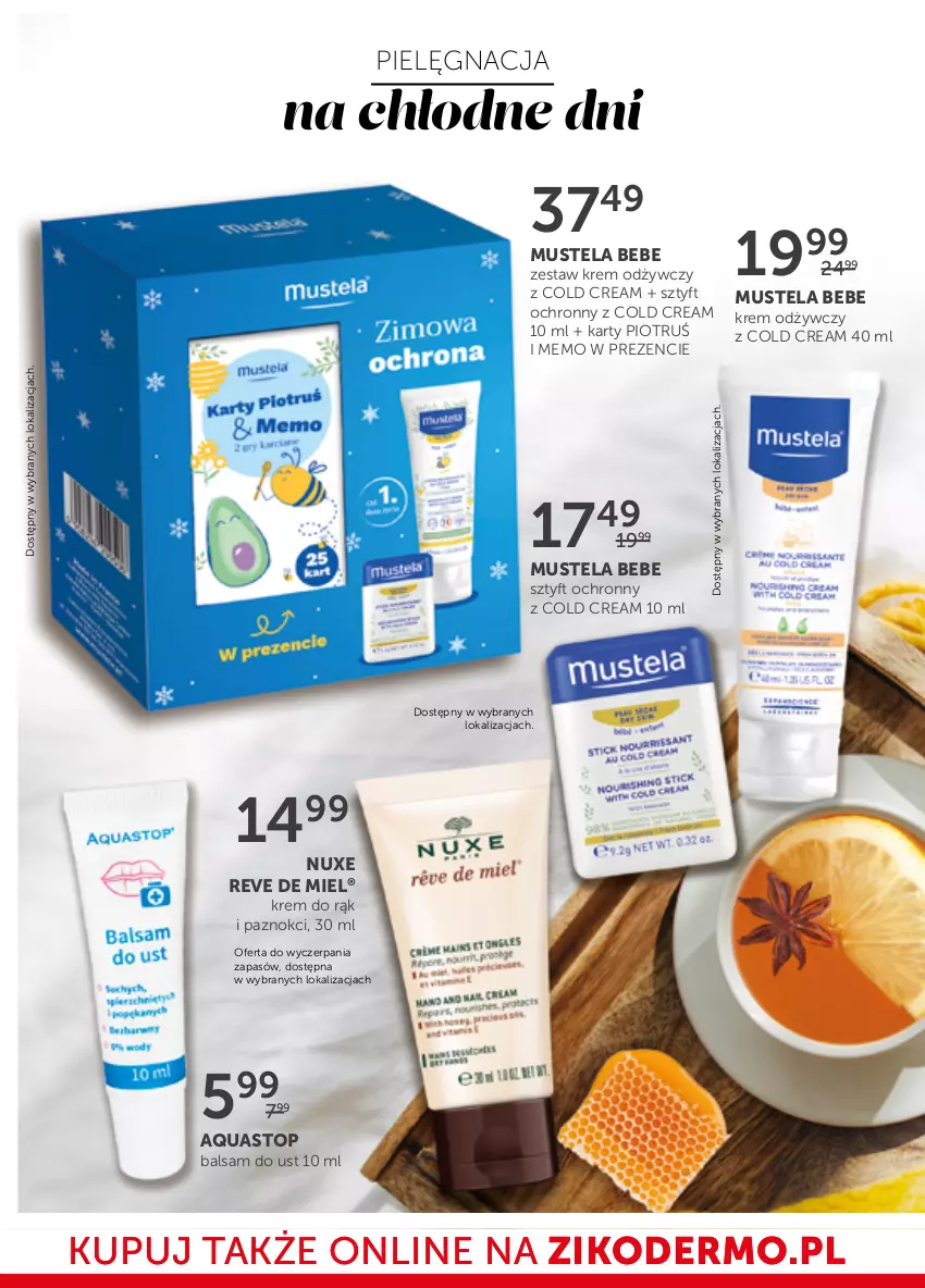 Gazetka promocyjna Ziko - 21.10 – 3.11 - ważna 23.10 do 02.11.2021 - strona 10 - produkty: Balsam do ust, Cold Cream, Krem do rąk, Krem odżywczy, Mus, Mustela, Nuxe, Top