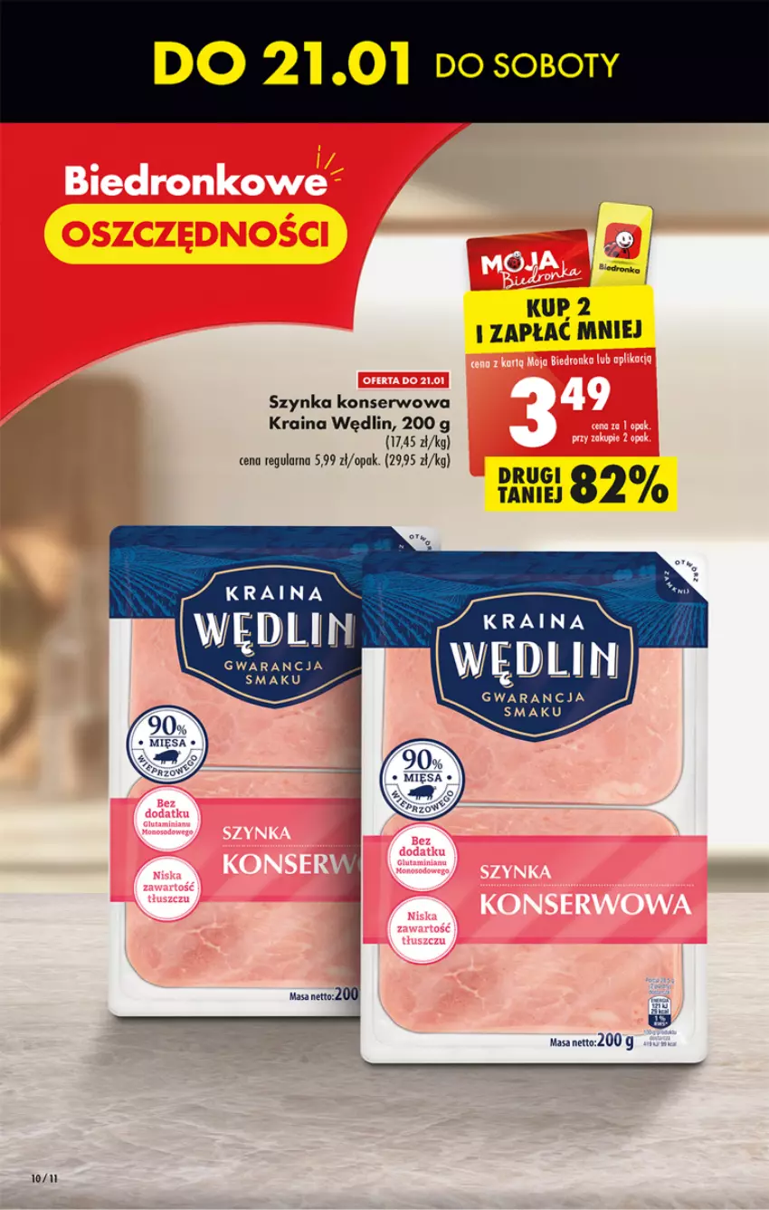 Gazetka promocyjna Biedronka - Gazetka - Biedronka.pl - ważna 19.01 do 25.01.2023 - strona 10 - produkty: Ser, Sos, Szynka, Szynka konserwowa