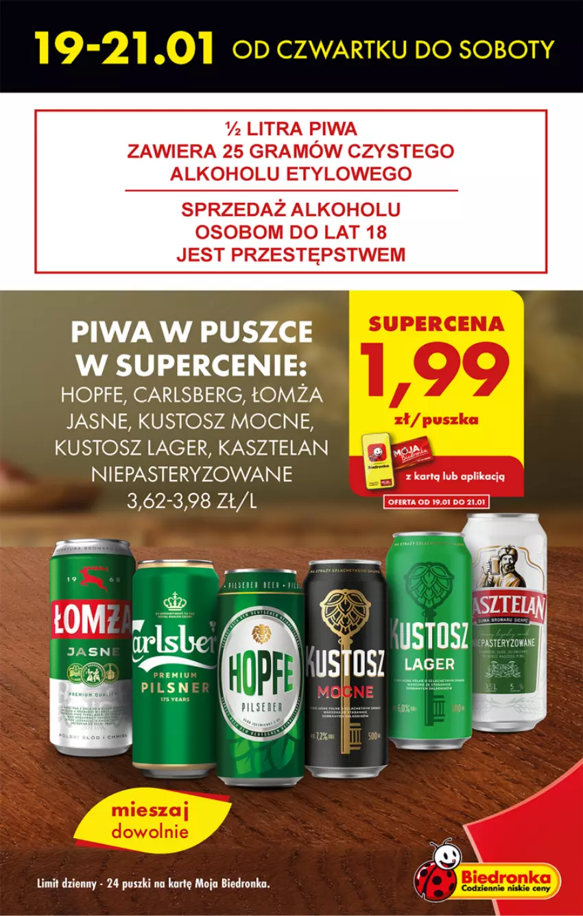 Gazetka promocyjna Biedronka - Gazetka - Biedronka.pl - ważna 19.01 do 25.01.2023 - strona 9 - produkty: Carlsberg, Dron, Gra, Hopfe, LANA, Piwa