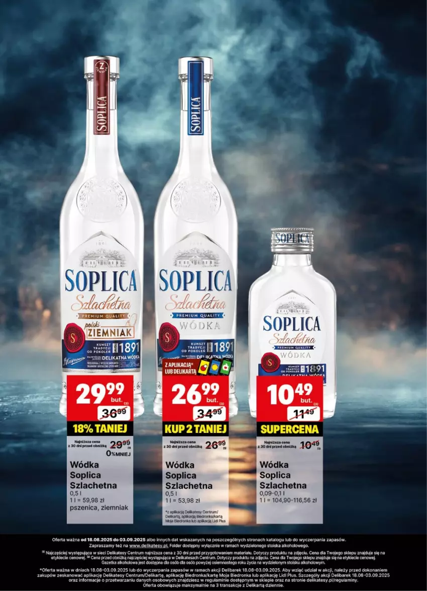 Gazetka promocyjna Delikatesy Centrum - Delibarek DC34-DC35 - ważna 18.08 do 03.09.2025 - strona 10 - produkty: Dron, Rama, Rum, Soplica, Tran, Wódka