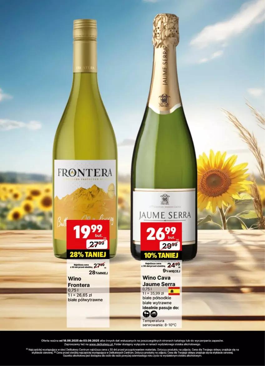 Gazetka promocyjna Delikatesy Centrum - Delibarek DC34-DC35 - ważna 18.08 do 03.09.2025 - strona 2 - produkty: Rama, Rum, Ser, Tera, Wino