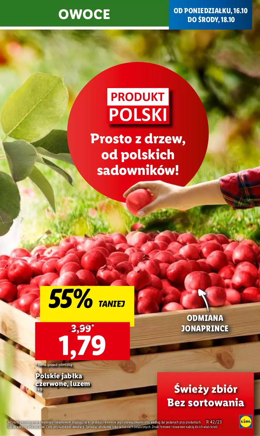 Gazetka promocyjna Lidl - GAZETKA - ważna 16.10 do 18.10.2023 - strona 15 - produkty: Jabłka, Owoce