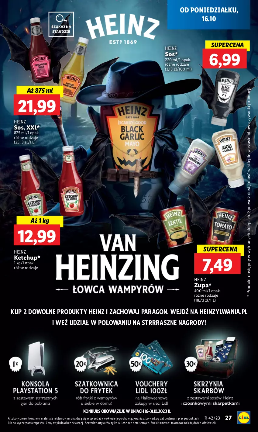 Gazetka promocyjna Lidl - GAZETKA - ważna 16.10 do 18.10.2023 - strona 35 - produkty: Heinz, Ketchup, Sos, Zupa