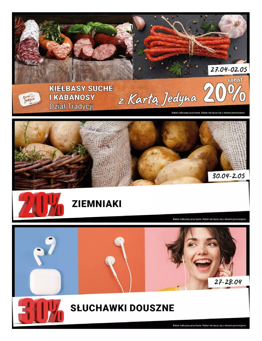 Gazetka promocyjna Bi1 - Grillandia - ważna 27.04 do 02.05.2022 - strona 23 - produkty: Kabanos, Słuchawki, Ziemniaki