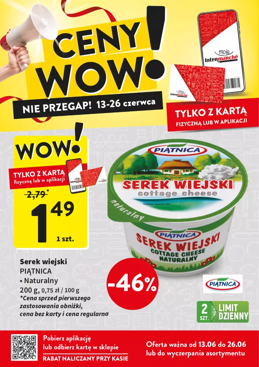 Gazetka promocyjna Intermarche - Gazetka Intermarche - ważna 13.06 do 26.06.2024 - strona 5 - produkty: Piątnica, Ser, Serek, Serek wiejski