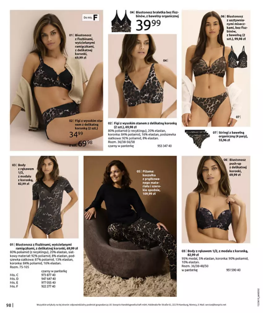 Gazetka promocyjna Bonprix - W JESIENNYM NASTROJU - ważna 04.11 do 08.12.2025 - strona 100 - produkty: Body, Fa, Figi, Gra, LANA, LUSTi, Sok