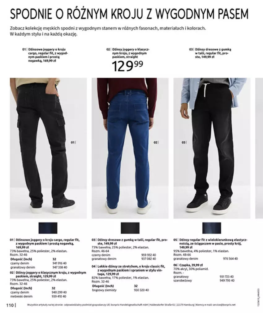 Gazetka promocyjna Bonprix - W JESIENNYM NASTROJU - ważna 04.11 do 08.12.2025 - strona 112 - produkty: Dior, Dres, Fa, Gra, Granat, LG, Spodnie