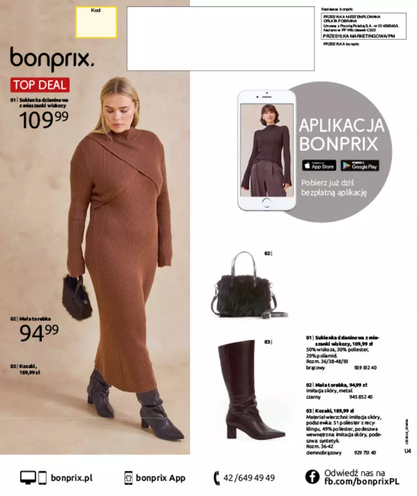 Gazetka promocyjna Bonprix - W JESIENNYM NASTROJU - ważna 04.11 do 08.12.2025 - strona 124 - produkty: Fa, Por, Torebka