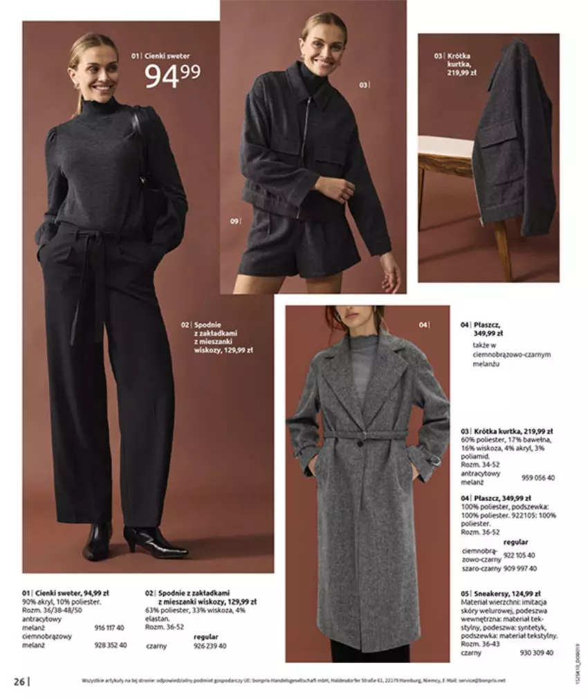 Gazetka promocyjna Bonprix - W JESIENNYM NASTROJU - ważna 04.11 do 08.12.2025 - strona 28 - produkty: Fa, Gala, Kurtka, Spodnie