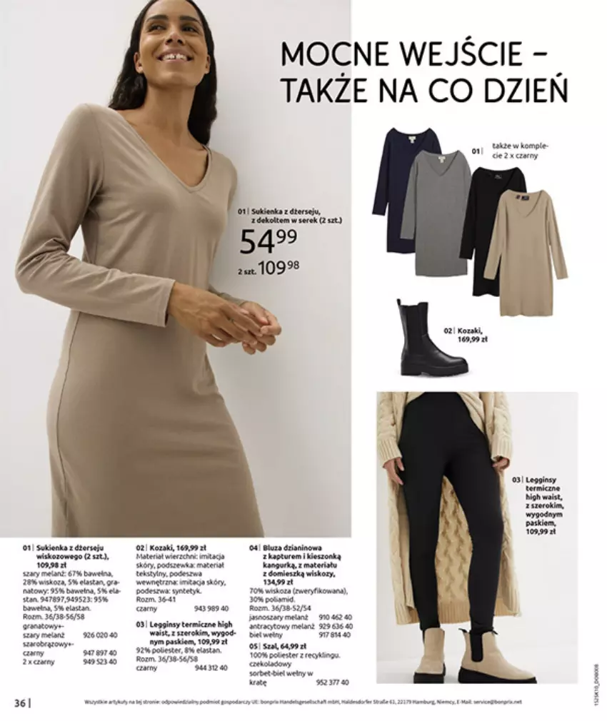 Gazetka promocyjna Bonprix - W JESIENNYM NASTROJU - ważna 04.11 do 08.12.2025 - strona 38 - produkty: Fa, Gin, Gra, Legginsy