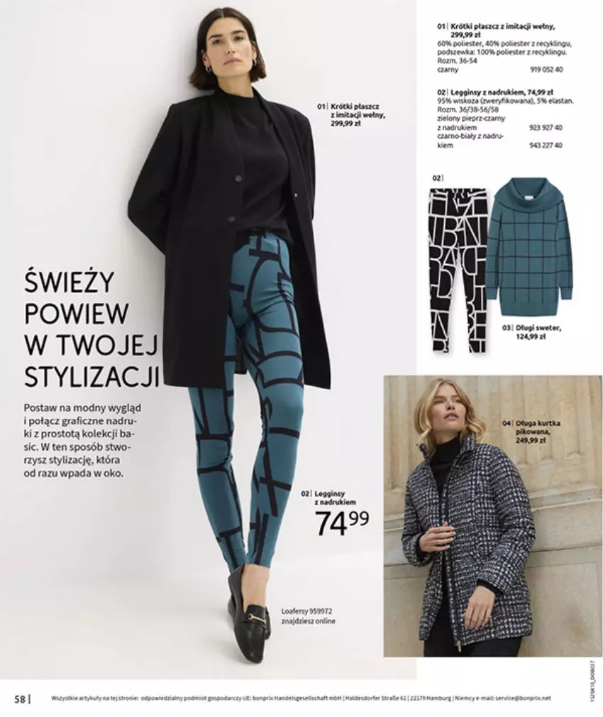 Gazetka promocyjna Bonprix - W JESIENNYM NASTROJU - ważna 04.11 do 08.12.2025 - strona 60 - produkty: Gin, Gra, Płaszcz, Sweter