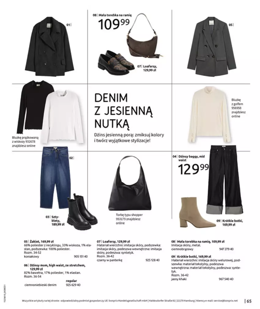 Gazetka promocyjna Bonprix - W JESIENNYM NASTROJU - ważna 04.11 do 08.12.2025 - strona 67 - produkty: Botki, Fa, Por, Torebka