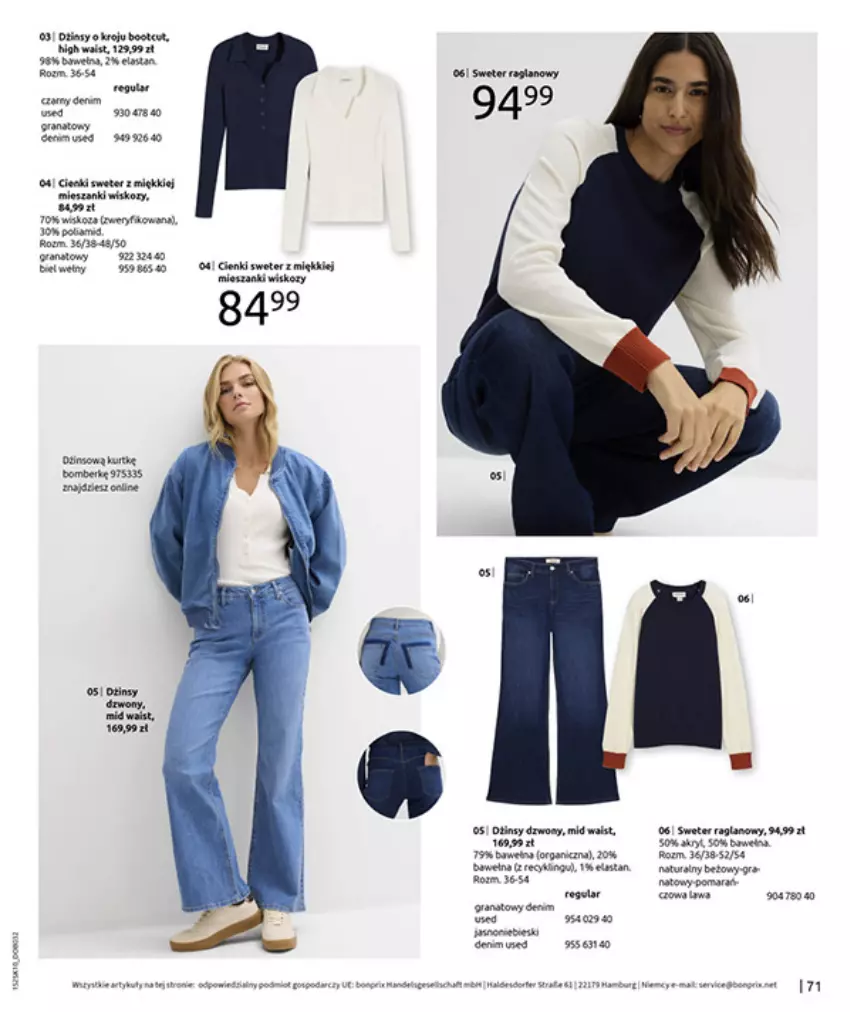 Gazetka promocyjna Bonprix - W JESIENNYM NASTROJU - ważna 04.11 do 08.12.2025 - strona 73 - produkty: Gra, Granat, LG, Sweter