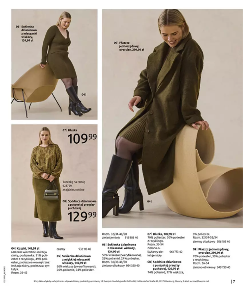 Gazetka promocyjna Bonprix - W JESIENNYM NASTROJU - ważna 04.11 do 08.12.2025 - strona 9 - produkty: Spódnica, Tera