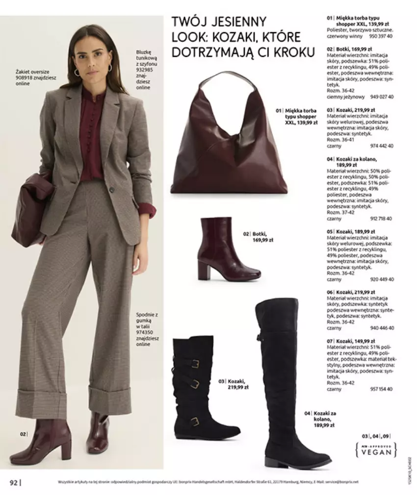 Gazetka promocyjna Bonprix - W JESIENNYM NASTROJU - ważna 04.11 do 08.12.2025 - strona 94 - produkty: Fa, Gra, Korba, Kozaki, Tera, Torba, Tyskie