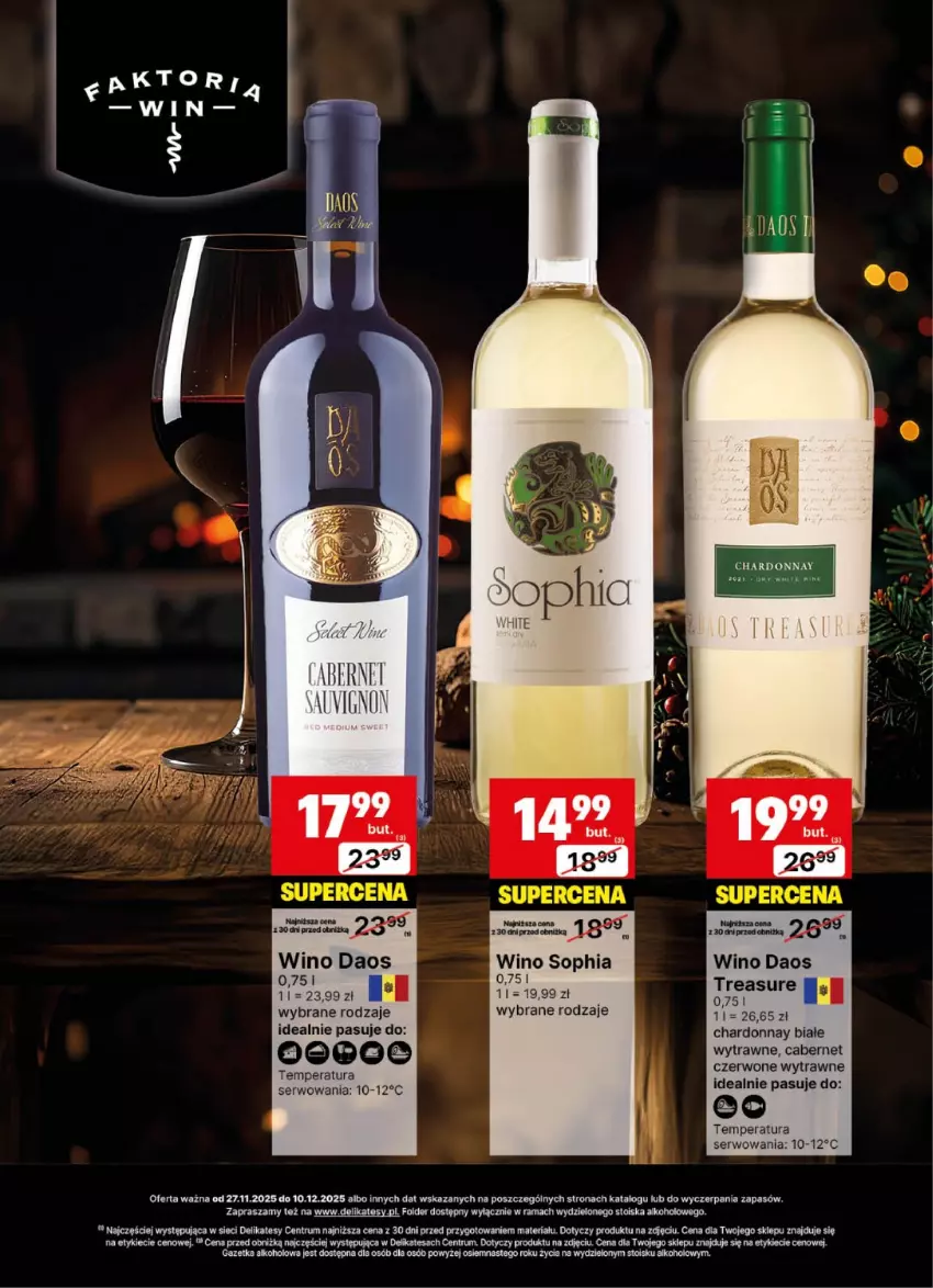 Gazetka promocyjna Delikatesy Centrum - Delibarek DC48-DC49 - ważna 27.11 do 10.12.2025 - strona 4 - produkty: Chardonnay, Rama, Rum, Ser, Wino