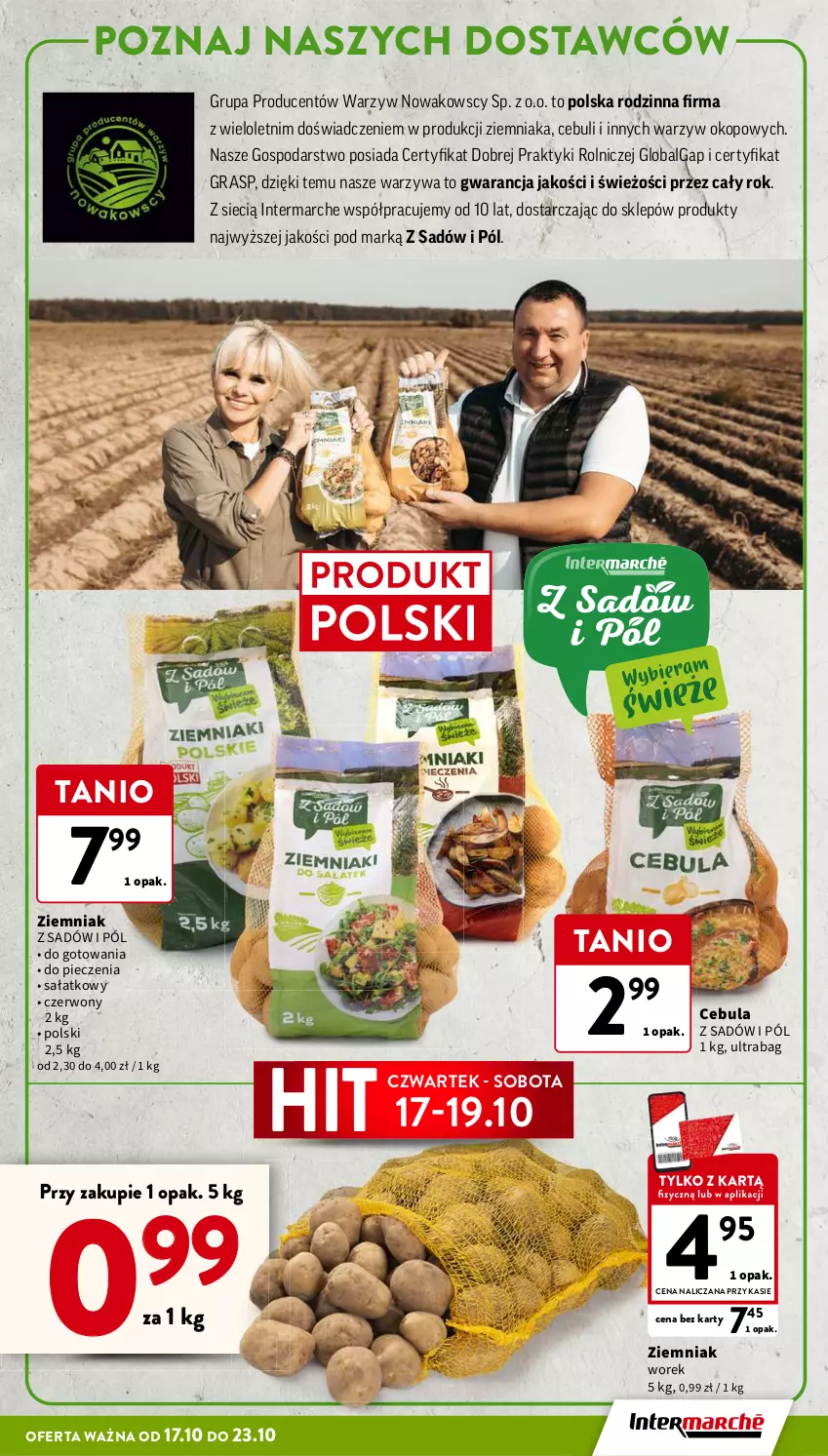 Gazetka promocyjna Intermarche - Gazetka Intermarche - ważna 17.10 do 23.10.2024 - strona 7 - produkty: Cebula, Gra, LG, NOWAK, Piec, Sałat, Warzywa