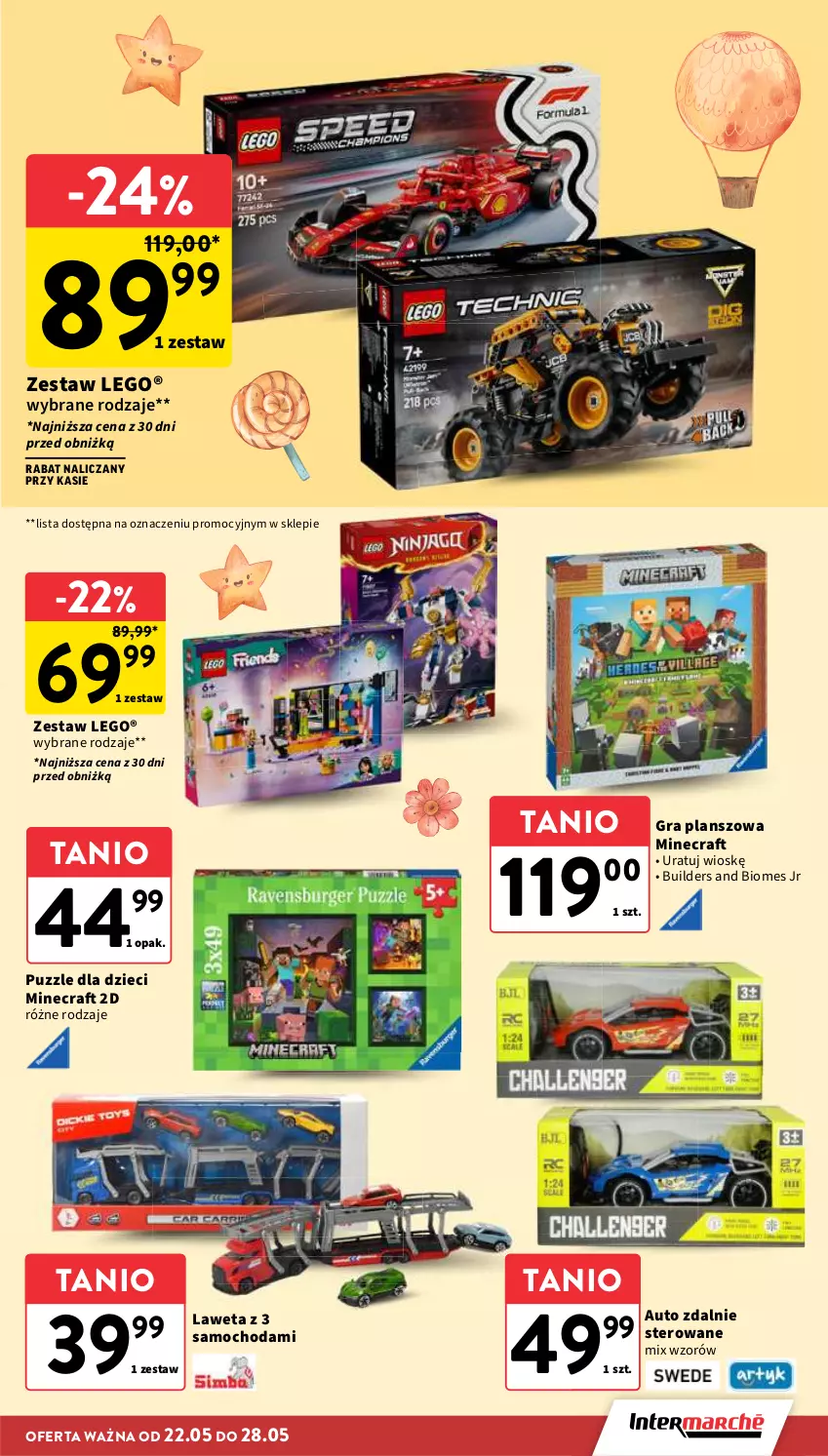 Gazetka promocyjna Intermarche - Gazetka Intermarche - ważna 22.05 do 28.05.2025 - strona 15 - produkty: Dzieci, Gra, LEGO, Minecraft, Puzzle