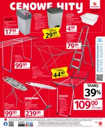 Gazetka promocyjna Selgros - Oferta przemysłowa - Gazetka - ważna od 09.08 do 09.08.2023 - strona 21 - produkty: Kosz na odpady, Top, Sok, Gra, Drabina, Asus, Deska do prasowania, Kosz, Pojemnik, Pojemnik do przechowywania, Suszarka, LG, Fa