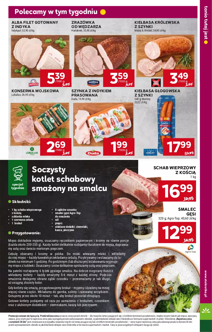 Gazetka promocyjna Stokrotka - Supermarket - ważna 18.04 do 24.04.2024 - strona 9 - produkty: Cebula, Kasza, Kiełbasa, Kiełbasa głogowska, Kotlet, Piec, Pieczywo, Pieprz, Schab wieprzowy, Ser, Smalec, Szklanka, Szynka, Ziemniaki