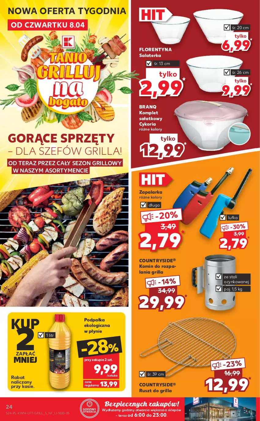 Gazetka promocyjna Kaufland - OFERTA TYGODNIA - ważna 08.04 do 14.04.2021 - strona 24 - produkty: Cynk, Grill, Piec, Sałat, Salaterka, Tera, Zapalarka