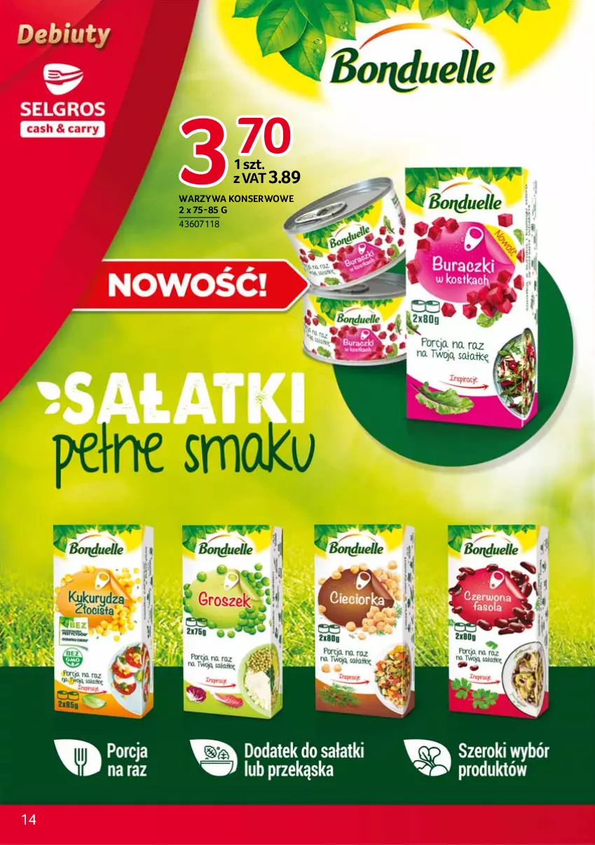 Gazetka promocyjna Selgros - Debiuty w Selgros - ważna 29.04 do 12.05.2021 - strona 14 - produkty: Ser, Warzywa, Warzywa konserwowe