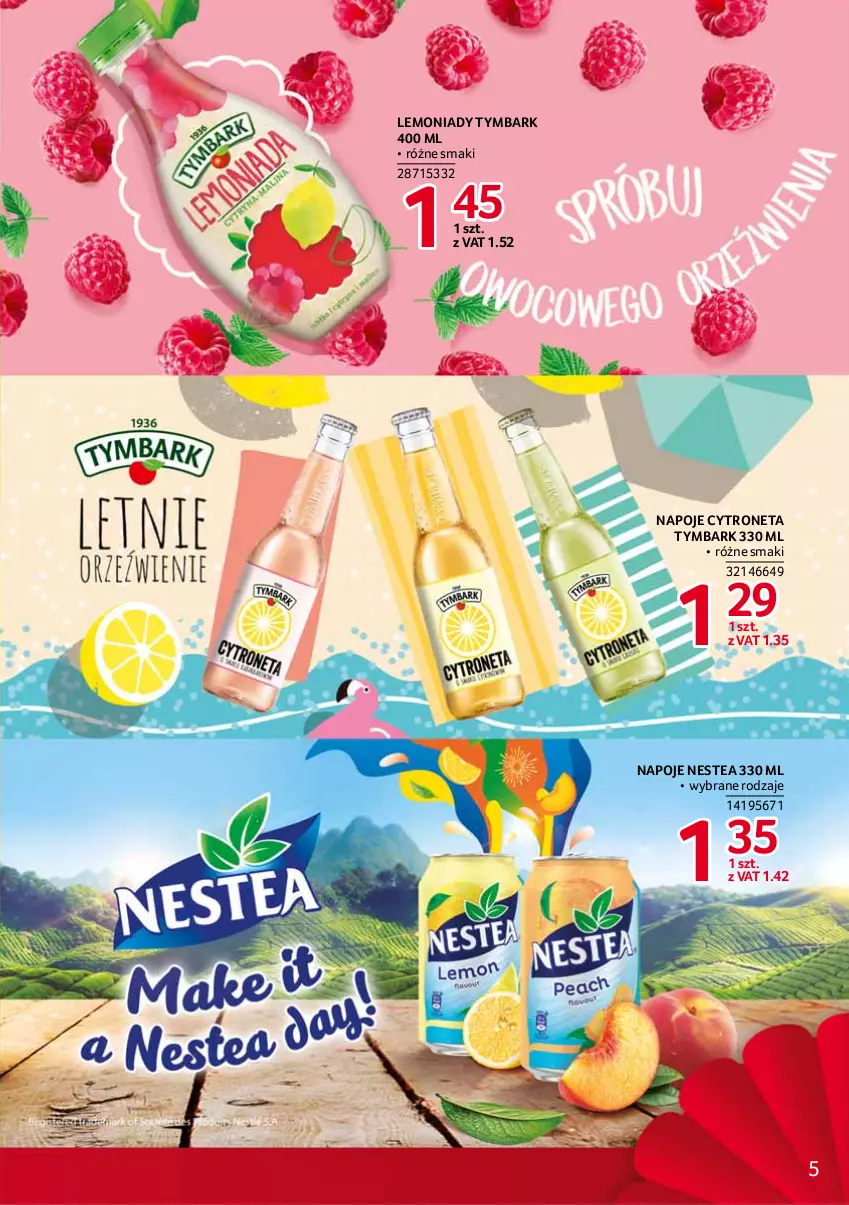 Gazetka promocyjna Selgros - Debiuty w Selgros - ważna 29.04 do 12.05.2021 - strona 5 - produkty: Napoje, Nestea, Tymbark