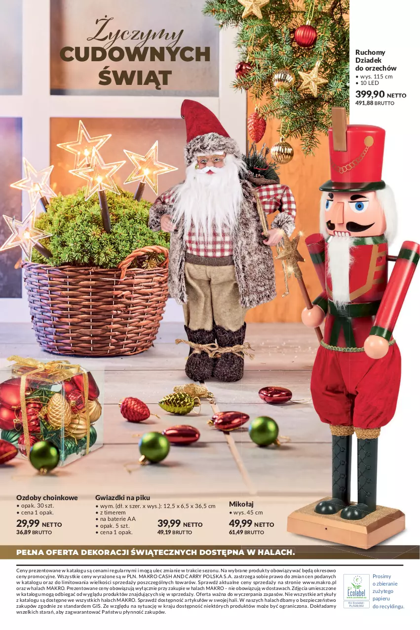 Gazetka promocyjna Makro - [Oferta specjalna] Dekoracje świąteczne - ważna 16.11 do 24.12.2021 - strona 28 - produkty: Dziadek do orzechów, Gra, Papier, Piec