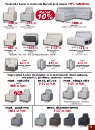 Gazetka promocyjna Bodzio - Gazetka - ważna od 31.12 do 31.12.2022 - strona 115 - produkty: Gra, Pościel, Tapicerka, Narożnik, Siedzisko, Fotel, Lazur