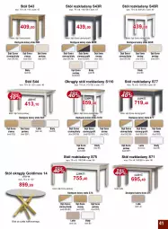 Gazetka promocyjna Bodzio - Gazetka - ważna od 31.12 do 31.12.2022 - strona 41 - produkty: Gra, Stół, Stół rozkładany