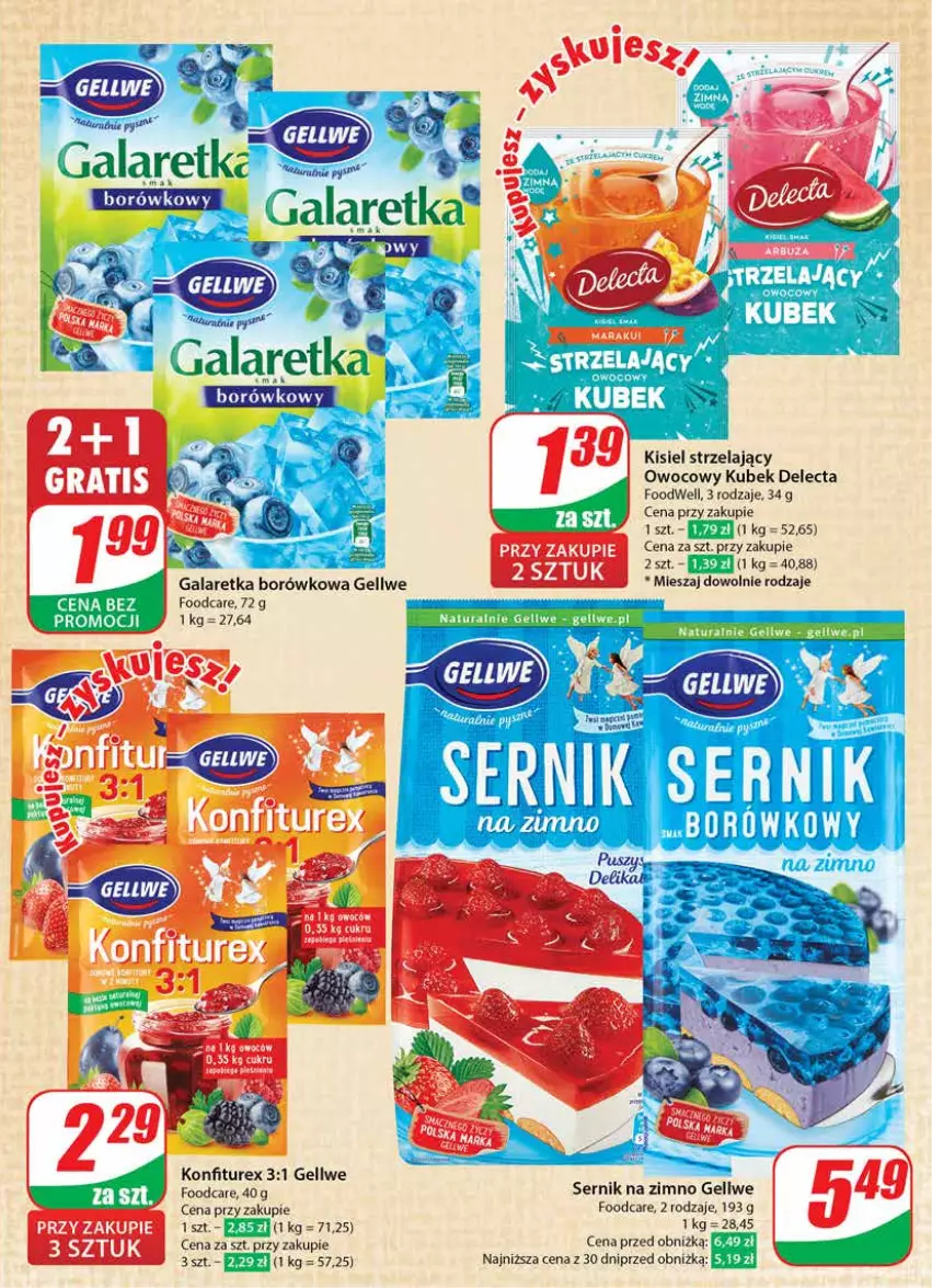 Gazetka promocyjna Dino - Gazetka 35 / 2024 - ważna 28.08 do 03.09.2024 - strona 13 - produkty: Delecta, Fa, Gala, Galaretka, Kisiel, Kubek, Ser