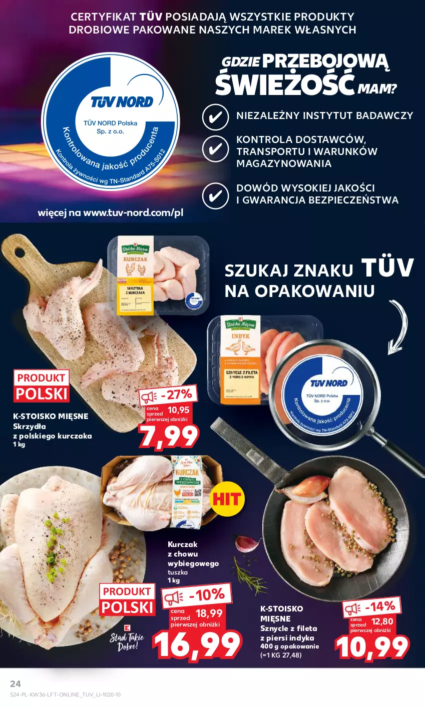 Gazetka promocyjna Kaufland - Gazetka tygodnia - ważna 07.09 do 13.09.2023 - strona 24 - produkty: Kurczak, Piec, Por, Sok, Sport, Tran, Tusz