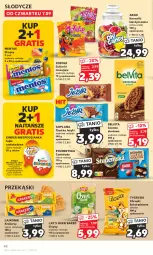 Gazetka promocyjna Kaufland - Gazetka tygodnia - Gazetka - ważna od 13.09 do 13.09.2023 - strona 40 - produkty: BelVita, Goplana, Ciastka, Ser, Lajkonik, Mus, Gry, Gra, Cukier, Jeżyki, Chipsy, Chrupki, LANA, Vita C, Czekolada, Mentos, Cukierki, Waga, Lay’s, Krakersy, Kinder