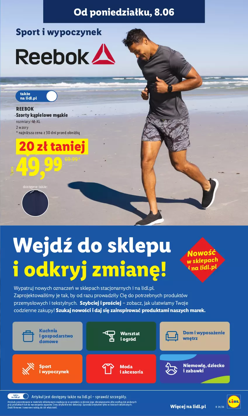 Gazetka promocyjna Lidl - Gazetka ważna od 8.06 do 10.06 - ważna 08.06 do 10.06.2026 - strona 33 - produkty: Kuchnia, Moda, Ogród, Por, Sport, Szorty