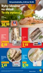 Gazetka promocyjna Lidl - Gazetka ważna od 8.06 do 10.06 - Gazetka - ważna od 10.06 do 10.06.2026 - strona 49 - produkty: Halibut, Por, Tusz, Pstrąg, Dorsz, Sandacz