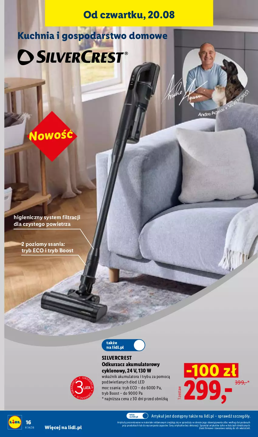 Gazetka promocyjna Lidl - Gazetka ważna od 17.08. do 22.08. - ważna 17.08 do 22.08.2026 - strona 26 - produkty: Akumulator, Kuchnia, Odkurzacz, Silvercrest