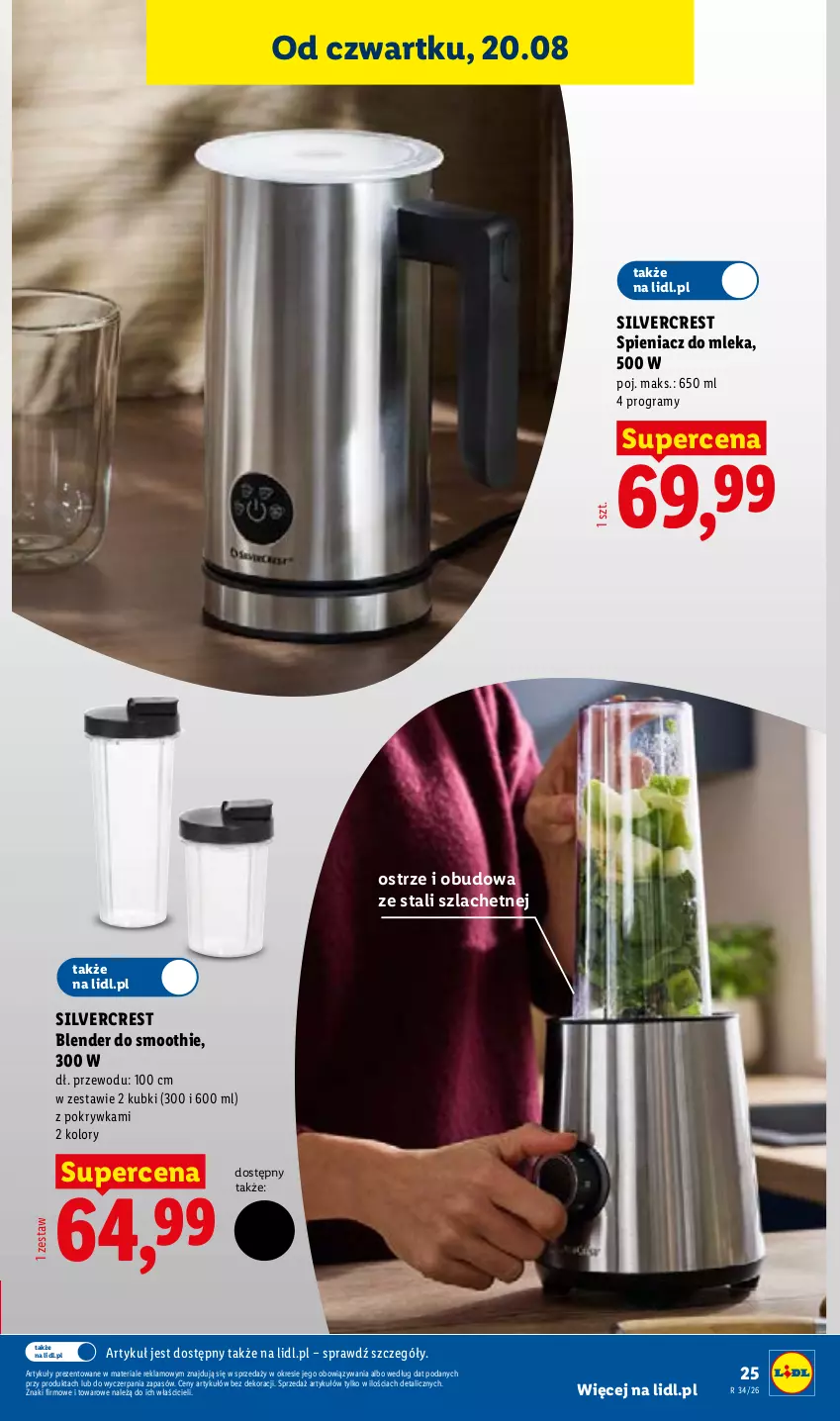 Gazetka promocyjna Lidl - Gazetka ważna od 17.08. do 22.08. - ważna 17.08 do 22.08.2026 - strona 37 - produkty: Blender, Gra, Silvercrest, Smoothie