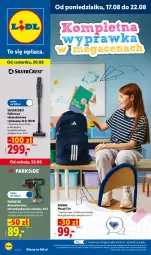 Gazetka promocyjna Lidl - Gazetka ważna od 17.08. do 22.08. - Gazetka - ważna od 22.08 do 22.08.2026 - strona 1 - produkty: Parkside, Silvercrest, Odkurzacz, Akumulatorowa wiertarkowkrętark, Adidas, Wiertarkowkrętarka, Plecak, Tarka, Wkręt, Wkrętarka, Akumulator
