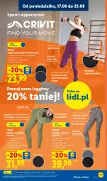 Gazetka promocyjna Lidl - Gazetka ważna od 17.08. do 22.08. - Gazetka - ważna od 22.08 do 22.08.2026 - strona 19 - produkty: Sok, Por, Gin, Stek, Sport, Legginsy, LG