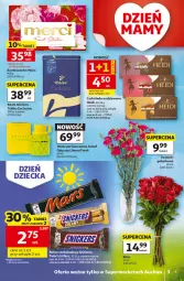 Gazetka promocyjna Auchan - Gazetka 30 Lat Supermarket Auchan - Gazetka - ważna od 27.05 do 27.05.2026 - strona 3 - produkty: Woda perfumowana, Tchibo, Perfum, Kawa mielona, Kawa, Twix, Snickers, Czekolada, Mars, Bukiet, Baton, Woda, Merci, Czekolada nadziewana