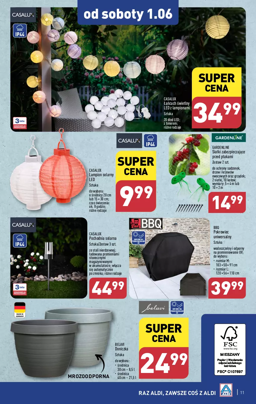 Gazetka promocyjna Aldi - Artykuły przemysłowe i tekstylia - ważna 29.05 do 01.06.2024 - strona 11 - produkty: Akumulator, Lampion, Piec, Pokrowiec, Por