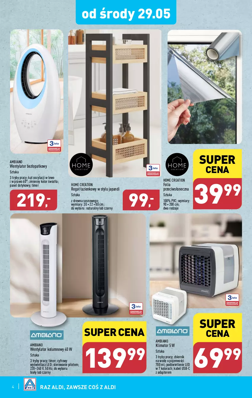 Gazetka promocyjna Aldi - Artykuły przemysłowe i tekstylia - ważna 29.05 do 01.06.2024 - strona 4 - produkty: Kabel USB, Regał, Sos