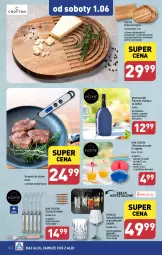 Gazetka promocyjna Aldi - Artykuły przemysłowe i tekstylia - Gazetka - ważna od 01.06 do 01.06.2024 - strona 10 - produkty: Sok, Ser, Noż, Gin, Termometr, Stek, Deska do krojenia, Pokrowiec, Lanki