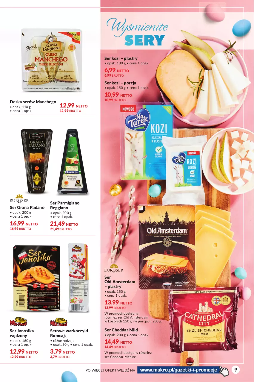 Gazetka promocyjna Makro - [Oferta specjalna] Delikatesy - ważna 22.03 do 04.04.2022 - strona 9 - produkty: Cheddar, Deska serów, Gra, Koc, Por, Rum, Ser, Ser kozi