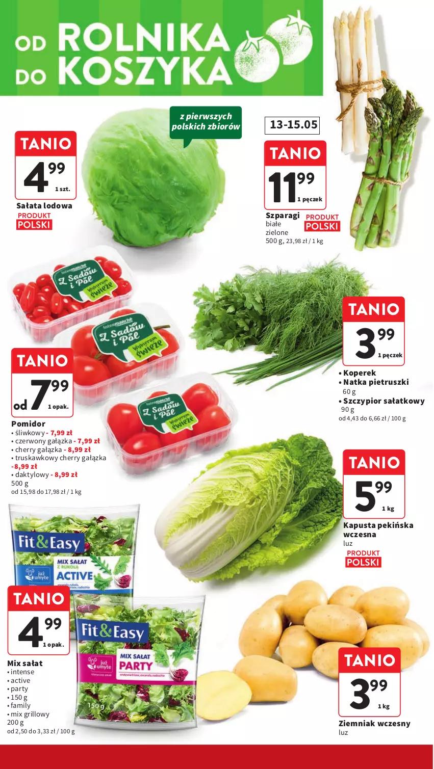 Gazetka promocyjna Intermarche - Gazetka Intermarche - ważna 09.05 do 15.05.2024 - strona 12 - produkty: Fa, Grill, Natka pietruszki, Sałat, Sałata lodowa