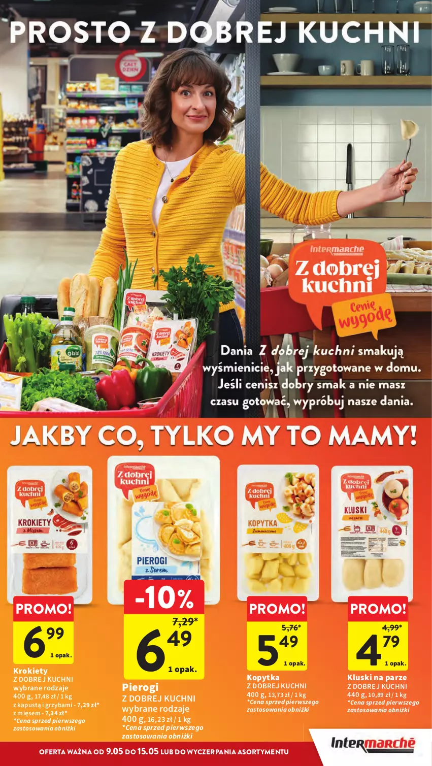 Gazetka promocyjna Intermarche - Gazetka Intermarche - ważna 09.05 do 15.05.2024 - strona 19 - produkty: Kapustą, Kluski na parze, Kopytka, Krokiety, Pierogi