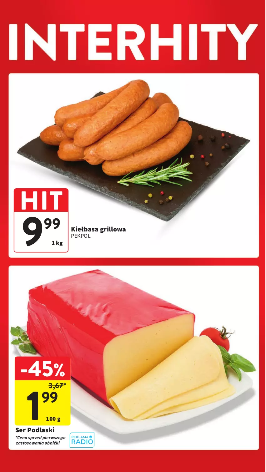 Gazetka promocyjna Intermarche - Gazetka Intermarche - ważna 09.05 do 15.05.2024 - strona 2 - produkty: Grill, Kiełbasa, Pekpol, Podlaski, Ser